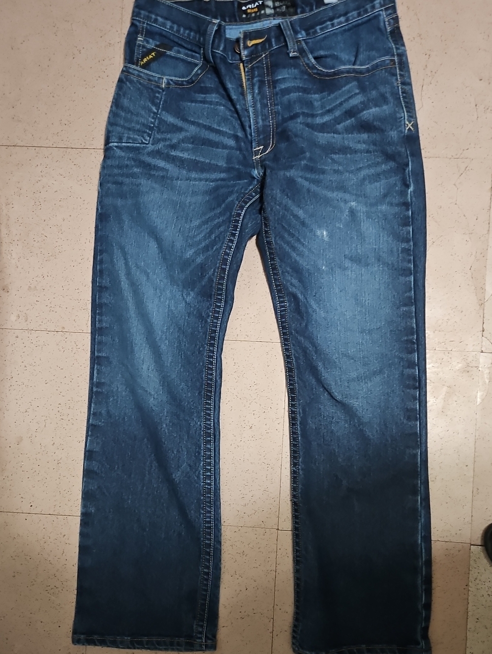 Ariat Dark Blue Relaxed Fit Men's Jeans